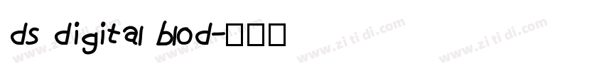 ds digital blod字体转换